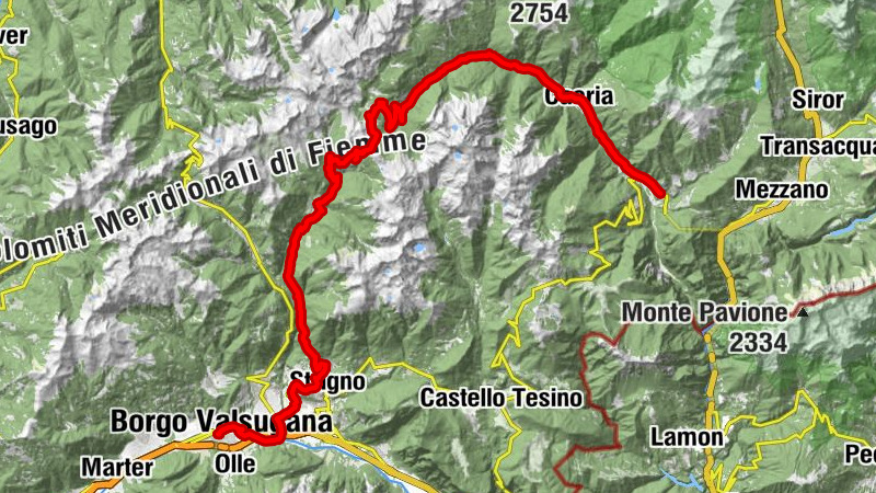 Borgo Valsugana Centro - Santa Maria Assunta - Chiesetta degli alpini - Canal San Bovo