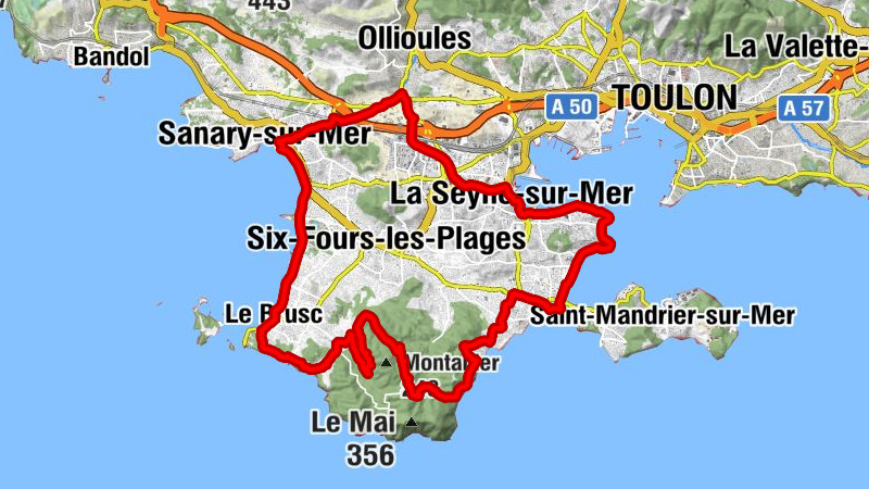Ollioules-Sanary - Sanary-sur-Mer - Toulon - La Seyne-sur-Mer