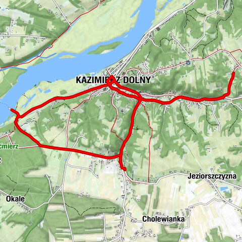 Las Miejski - Kazimierz Dolny - Klubojadalnia Przystanek Korzeniowa - Kościół pw. Świętej Anny