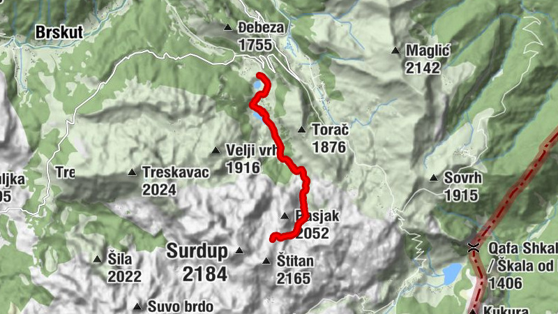 Katun Ljakovića - Mali izvor - Katun Ivanovića - Katun Jezero (Petrovića)
