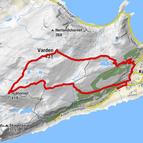 Nerlandsøy bedehus - Rjåhornet - Varden - Kvalsund