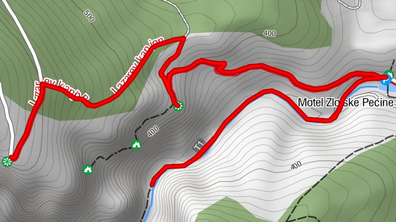 Лазарева пећина - Злотско врело - Видиковац 2