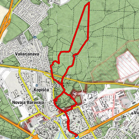 Уручча - Мінск - Копішча