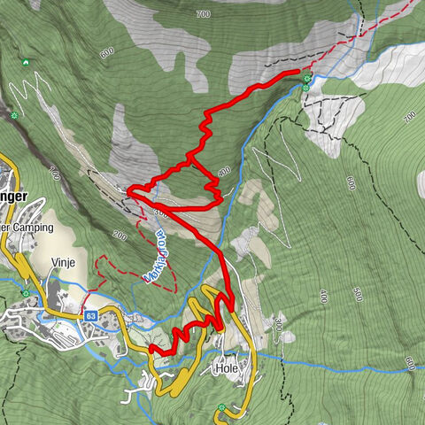 Kleivafossen - Vesterås gard - Storsæterfossen - Stranda