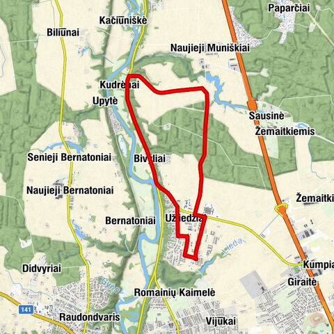 Užliedžiai - Bivyliai - Kudrėnai