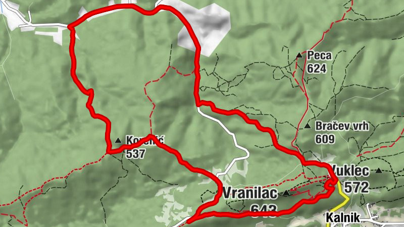 Koprivničko-križevačka županija - Korenić - 1. zub - Planinarski dom Kalnik