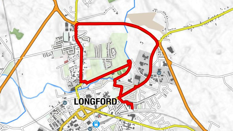 Deanscurragh - Longford Methodist Church - St. John's Church - Longford