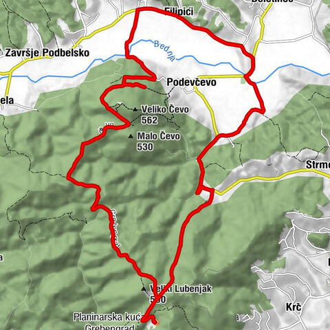 Varaždinska županija - Planinarska kuća Grebengrad - Filipići