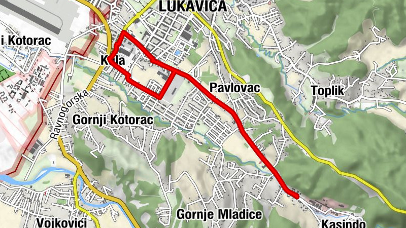 Kula - Lukavica - Pavlovac - Ilidža