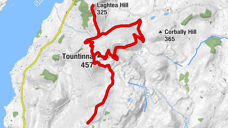 Coolbaun - Tountinna - Laghtea Hill - Laghtea