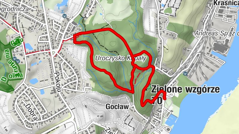 Golęcino-Gocław - Gocław - Zielone wzgórze - Bukowo