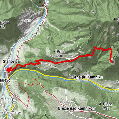 Kregarjevo - Stahovica - Spodnje Praprotno - Cerkev Svetega Primoža in Felicijana