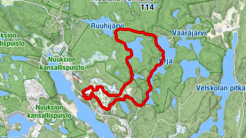 Solvalla - Nuuksio - Lippaluola