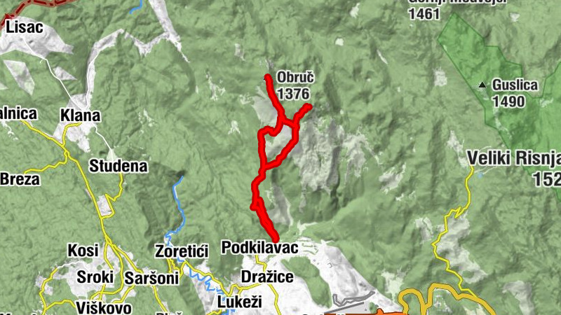 Primorsko-goranska županija - Obruč - Fratar - Hahlič