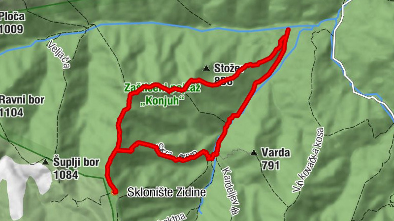 Općina Banovići - Planinarski dom Zobik - Sklonište Zidine