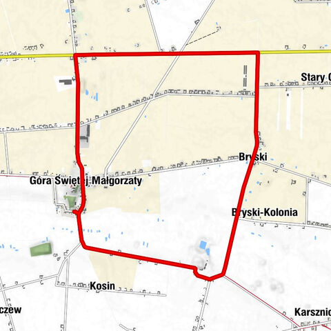 Kozia Noga - Góra Świętej Małgorzaty - Bryski-Kolonia