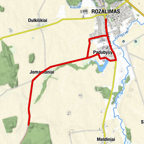 Rozalimas - Padubysys - Jomantoniai - Tirkšlioniai