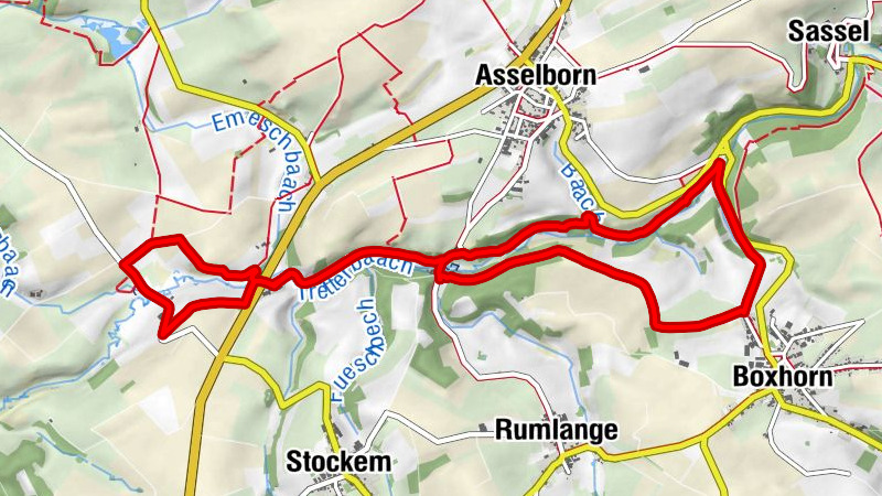 Aasselburermillen - Boxhorn - Nepomuck - Plateau de Wincrange
