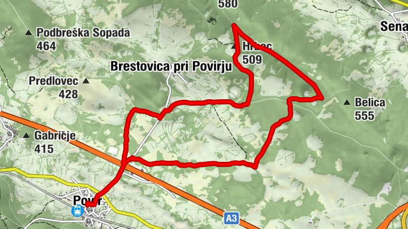 Povir - Hrbec - Brestovica pri Povirju