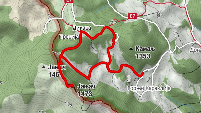 Заовине - Јањач - Дикава