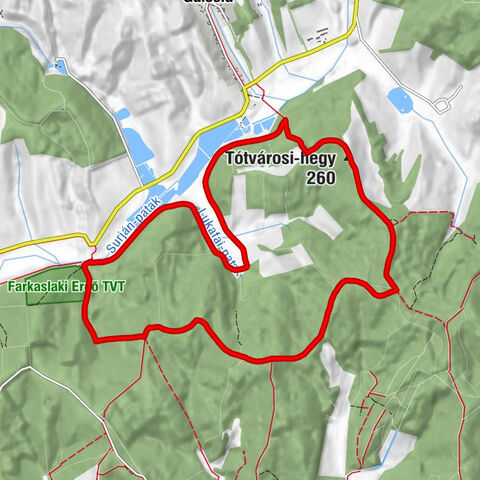 Gálosfa - Tótvárosi-hegy - Kilátás - Szamár-domb