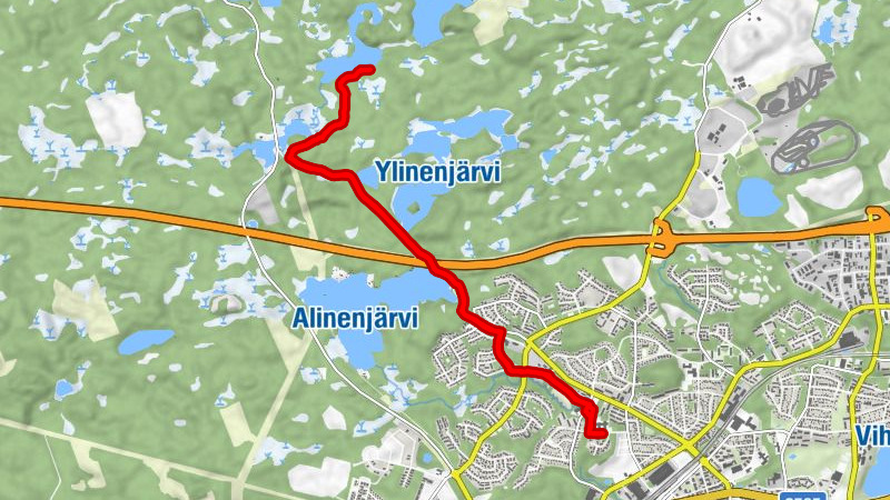 Nokia - Alhoniitty - Alisenjärvi