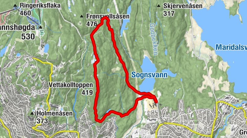 Dammen - Vettakollen - Vettakolltoppen - Oslo