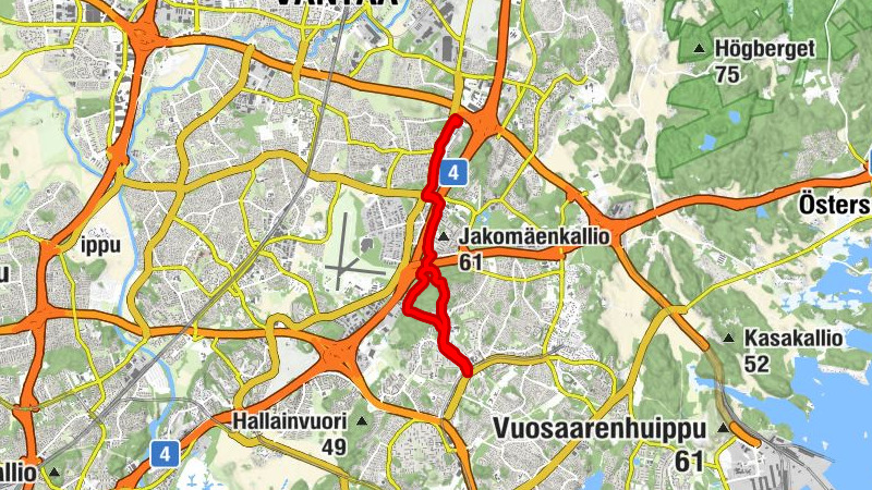 Kontulan Metrokappeli - Heikinlaakso - Vantaa - Kontula