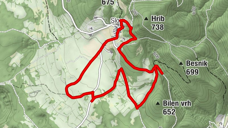 Hrpelje-Kozina - Sveti Križ - Slope - Turistična kmetija Pri Damjanu