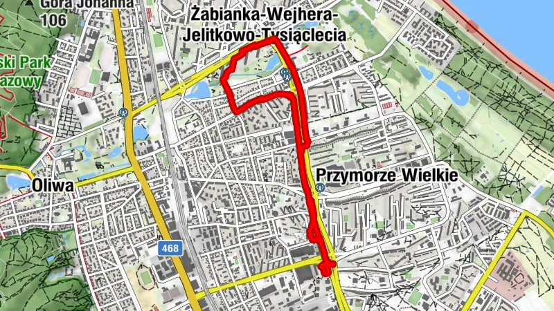 Sopot - Wojnowo - Przymorze Małe