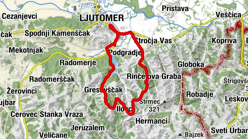 Ljutomer - Gresovščak - Ilovci - Plavščak