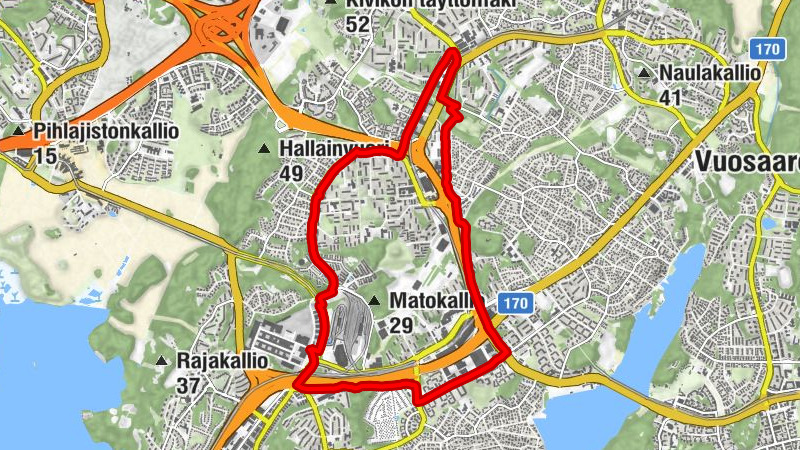 Kontula - Puotinharju - Roihupelto - Kauppamyllyntie