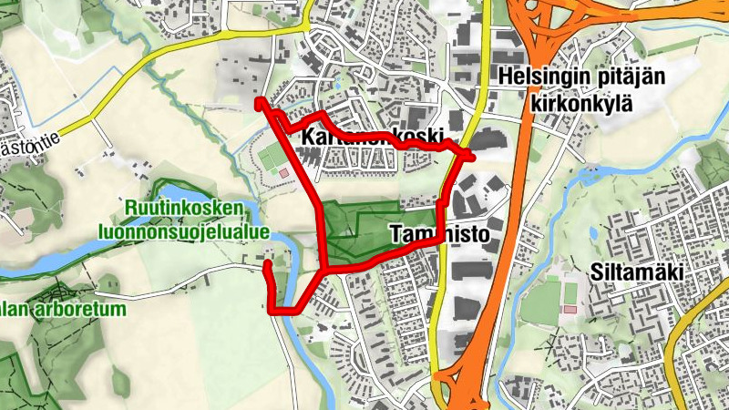 Pohjoinen suurpiiri - Wanha Pehtoori - Tammisto - Aviapoliksen suuralue