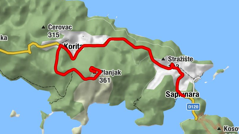 Saplunara - Crkva Gospe od Brijega - Planjak - Agroturizam Franka