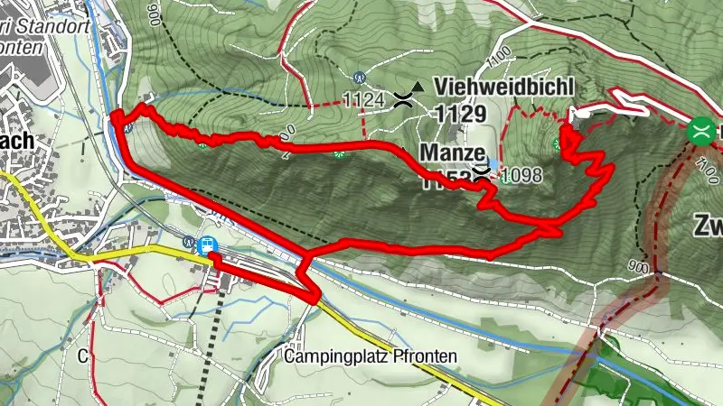 Circular hike to Falkenstein ruins