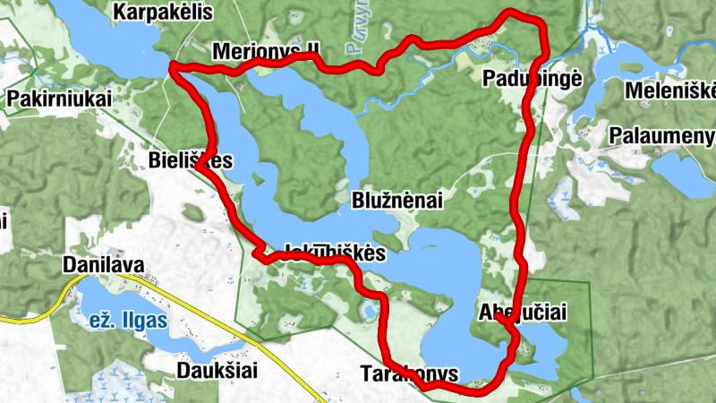 Karpakėlis - Bieliškės - Grybėnai - Jokūbiškės