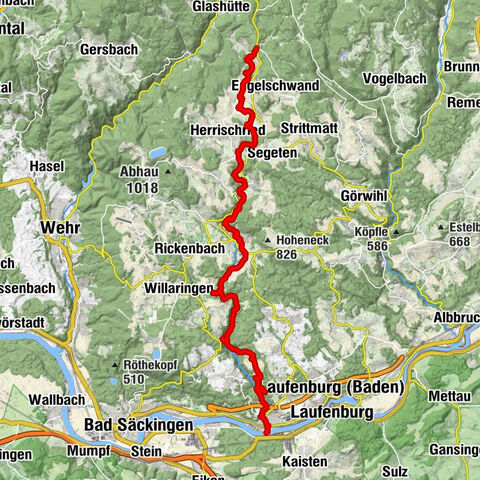 Murgtalpfad - Streckentour