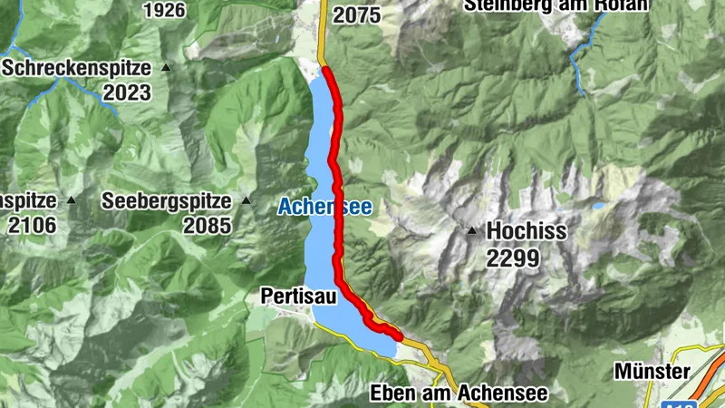 Handbike Route Maurach - Achenkirch