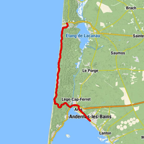 Tour de Gironde à vélo : étape 8 - Andernos-les-Bains / Lacanau Océan