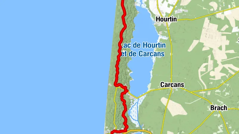 Tour de Gironde à vélo : étape 9 - Lacanau Océan / Hourtin Plage
