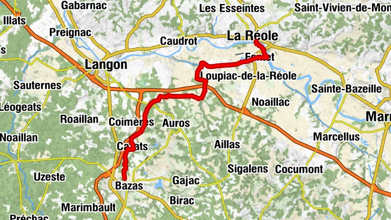 Tour de Gironde à vélo : étape 4 - La Réole / Bazas