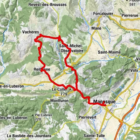 Cycling route n°2- Haute Provence circuit
