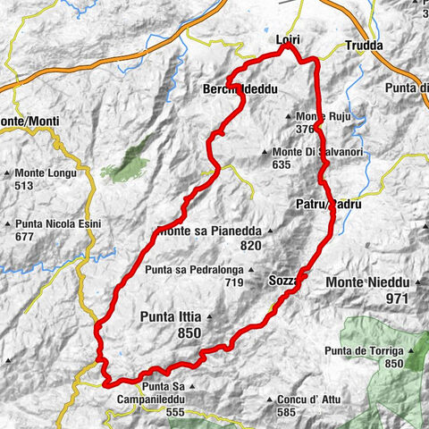 Olbia Mountains Roadbikerunde