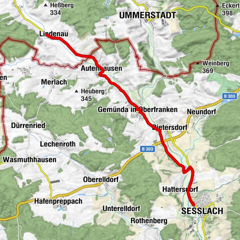 Lindenau nach Seßlach