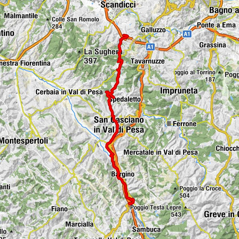 Von Scandicci nach Tavernelle Val di Pesa #LL2ROM_069