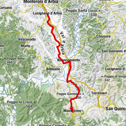 Von Lucignano d'Arbia nach Montalcino #LL2ROM_E073