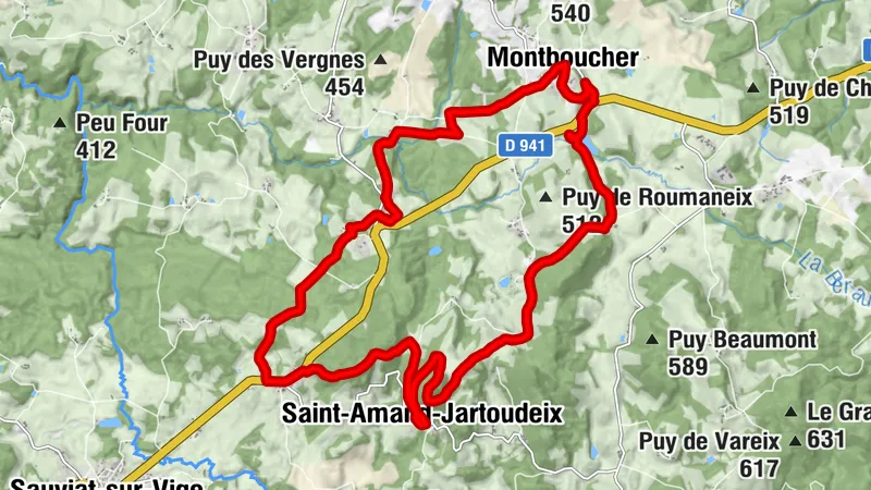 Circuit N°63 CC : Sentier "Histoire et Patrimoine" - Variante Est