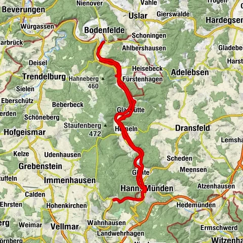 Weserradweg: Biken und Pilgern