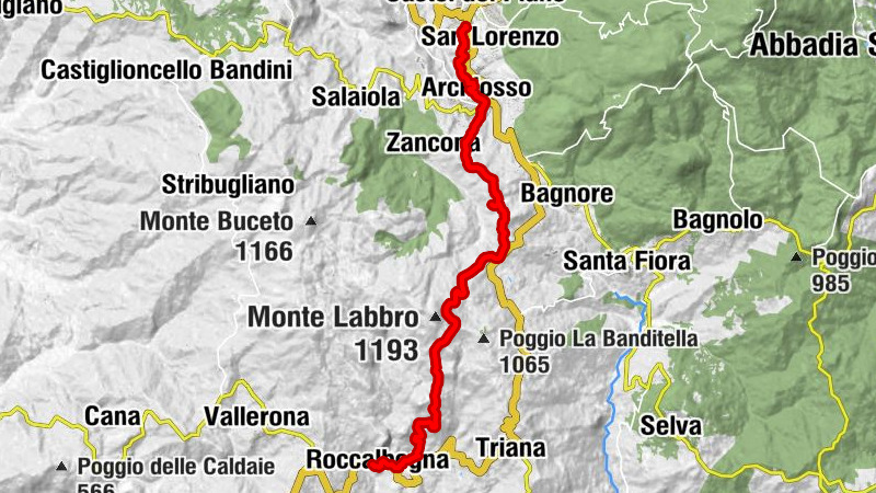 Von Castel del Piano nach Roccalbegna #LL2ROM_E076