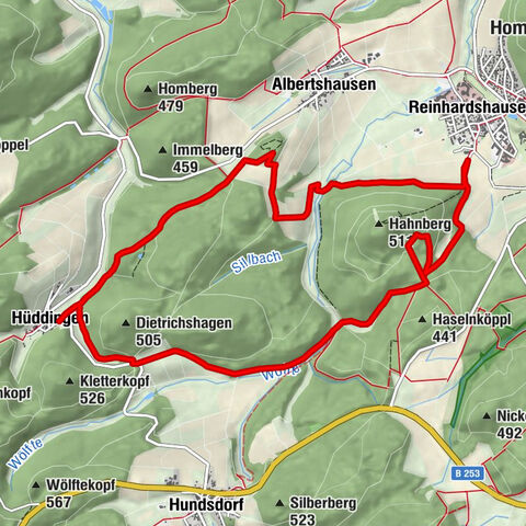 Reinhardshäuser Rundwanderweg - Hutewald und Wiesentäler